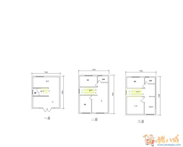 8米*7米农村住宅设计图(简单平面图)的4068964号交稿