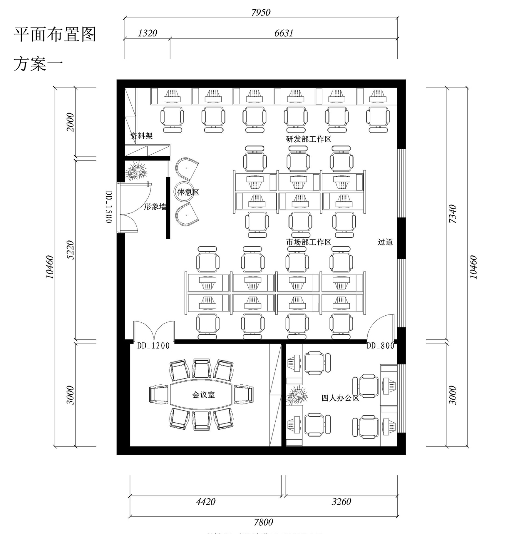 办公室布局设置